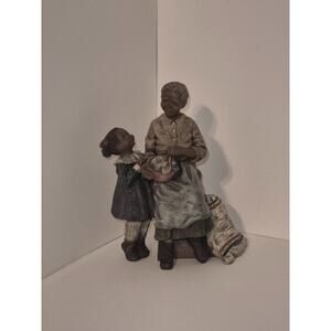 Sarah's Attic African American Black Heritage Figurine Grandmother and Child